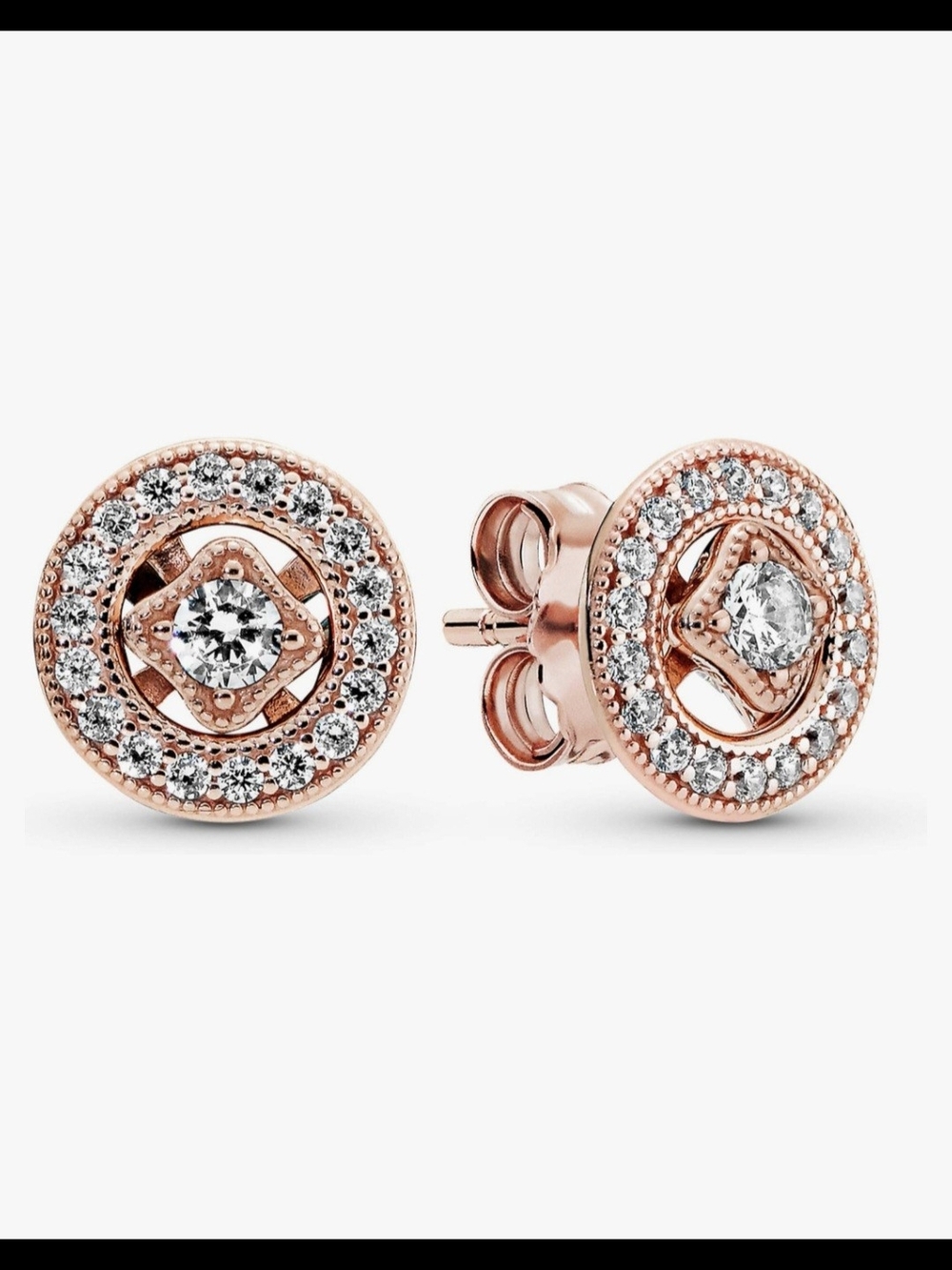 Pandora "Vintage Allure" Rose Gold Studs